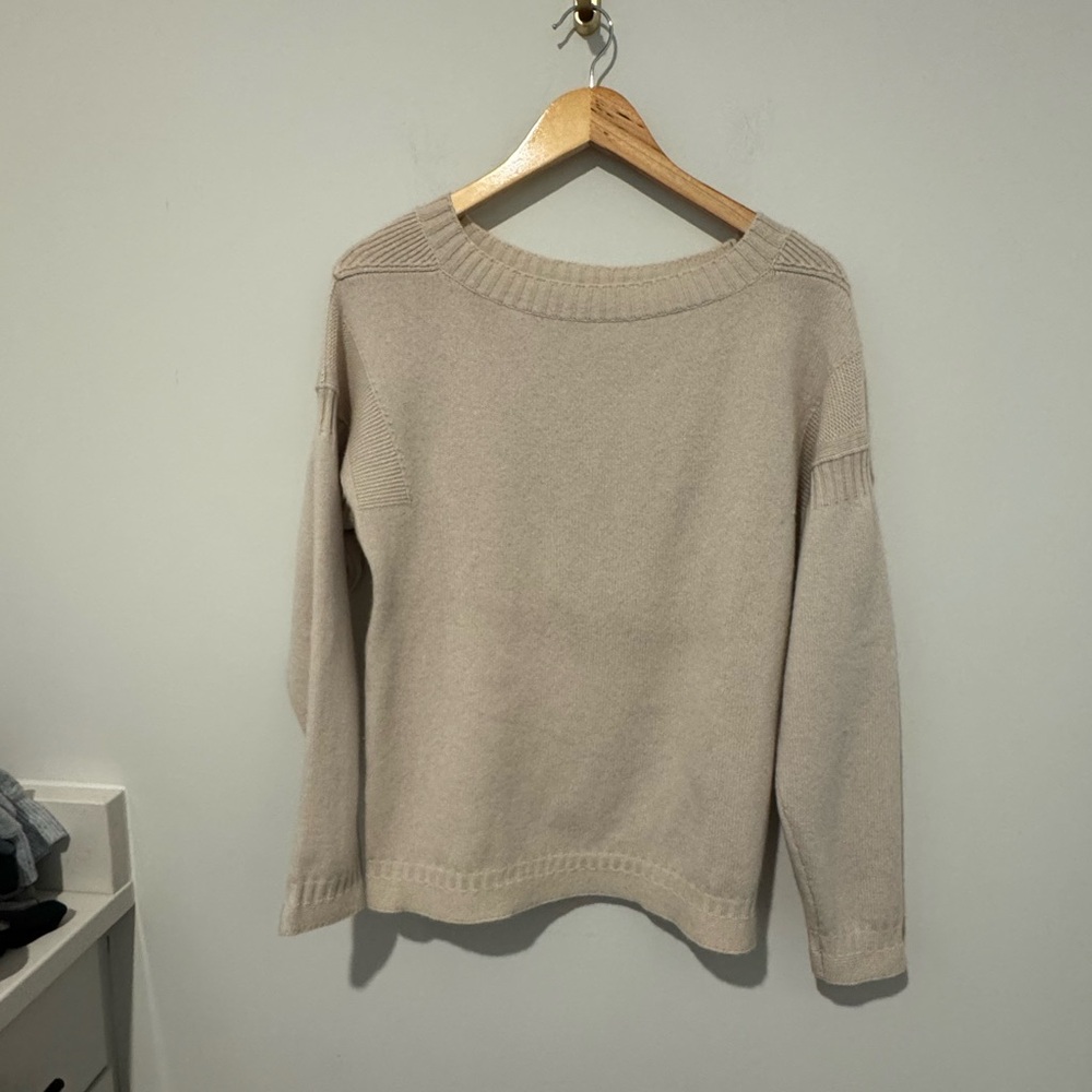 Burberry Classic Cream Crew Neck Sweater